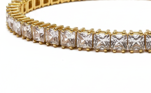 Honey Ice Tennis Bracelet