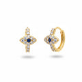 Micro Evil Eye Hoops