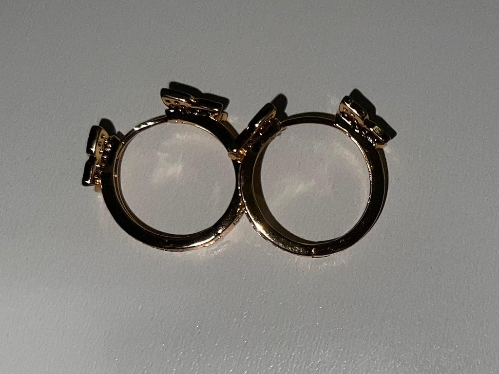 Double Flutter Mini Hoop