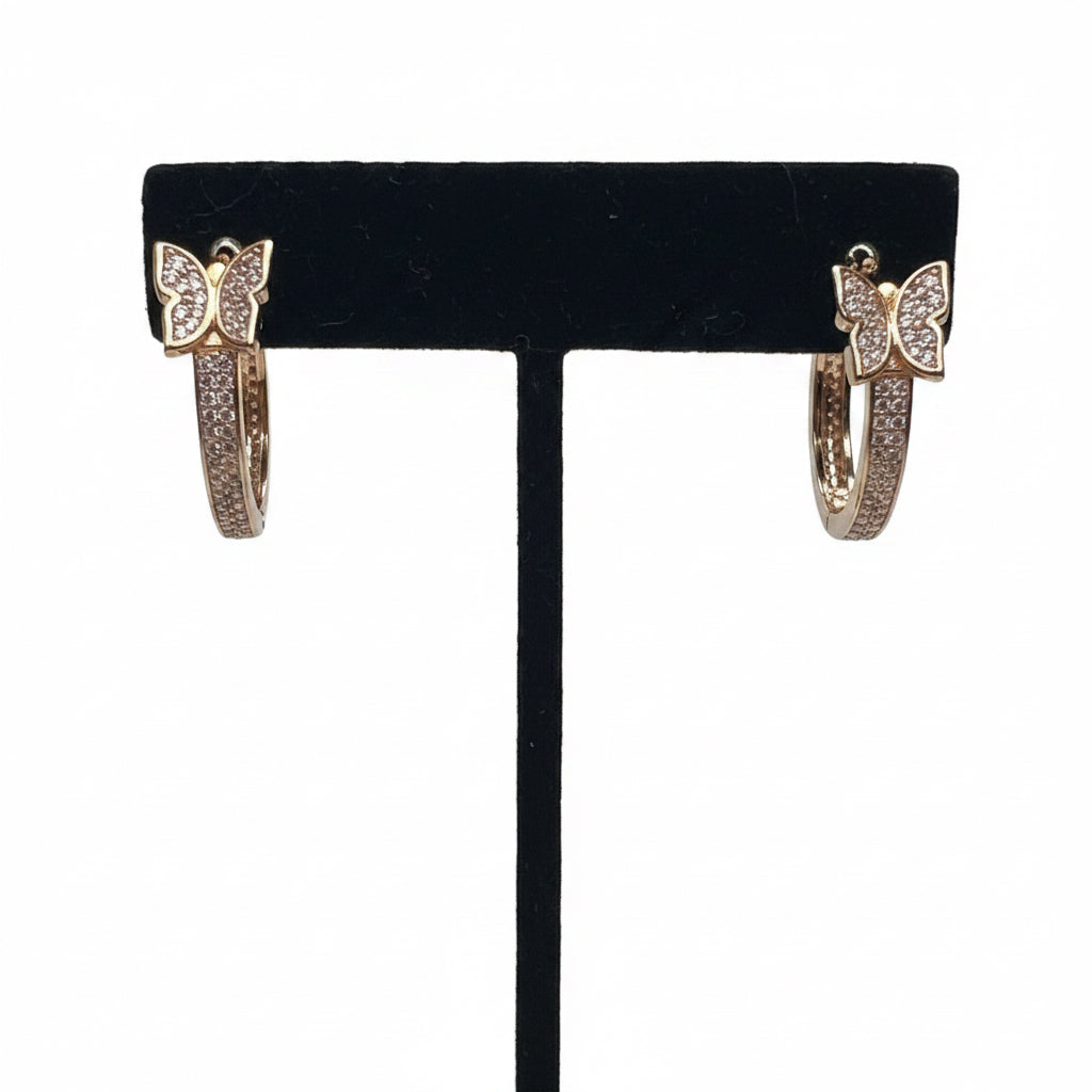 Double Flutter Mini Hoop
