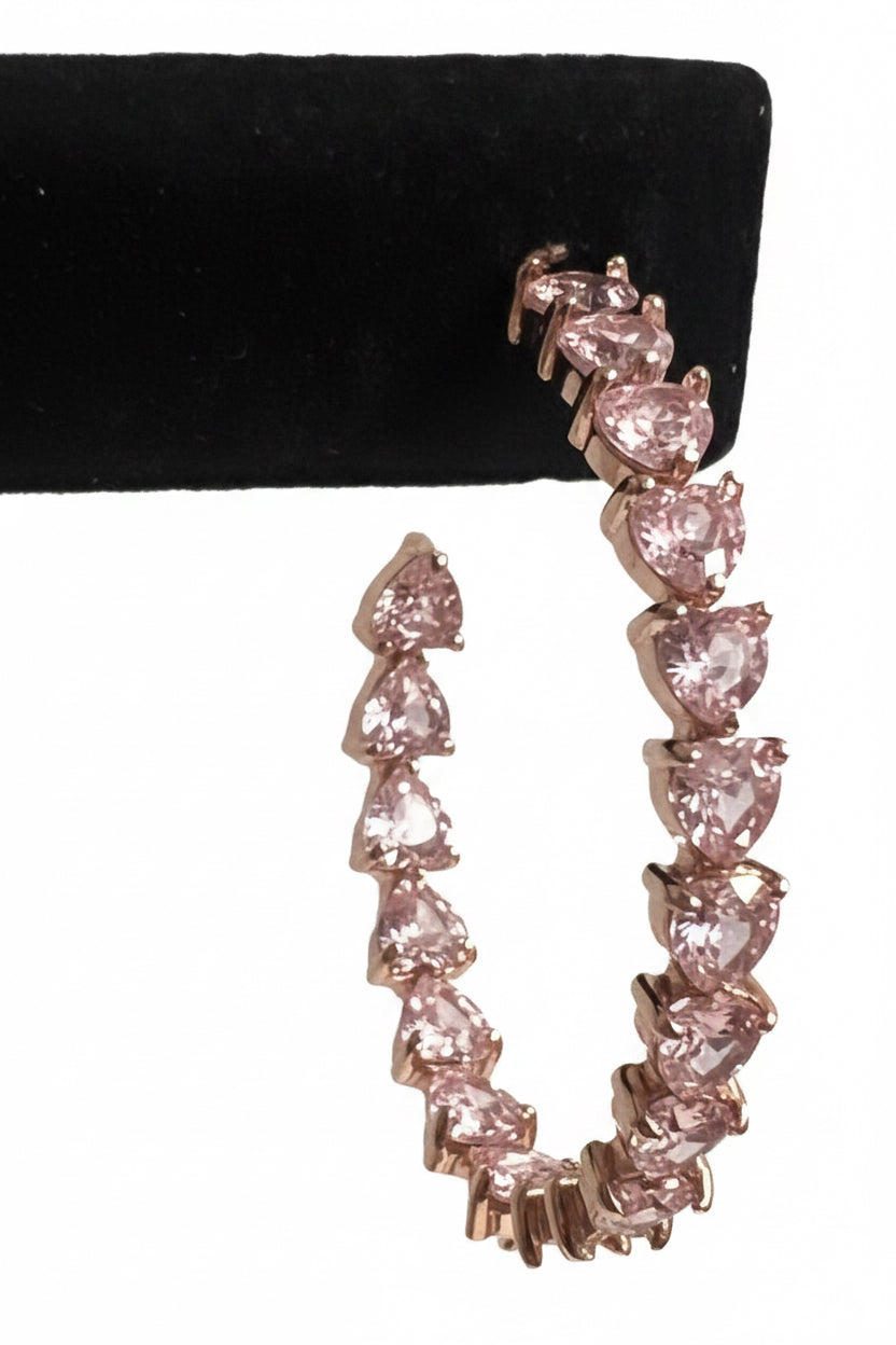 Blush Heart Earrings