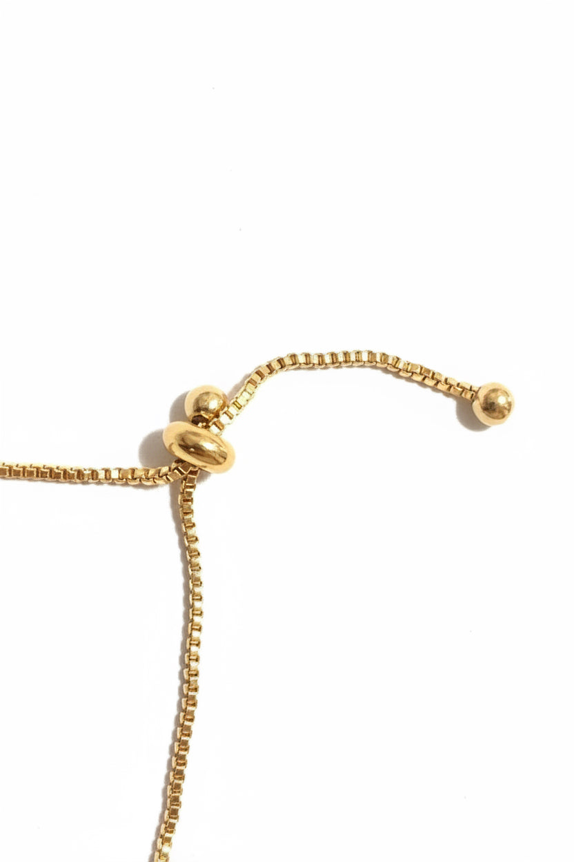 Gold Flower Petal Wristlet