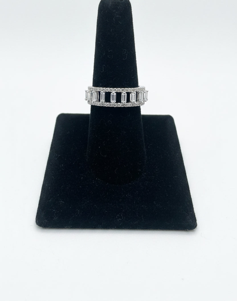 Silver Pillar Ring