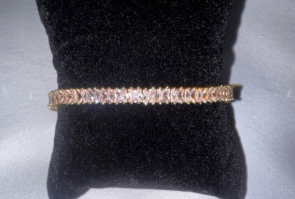 Honey Ice Tennis Bracelet