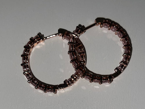 Blush Hoop Earrings