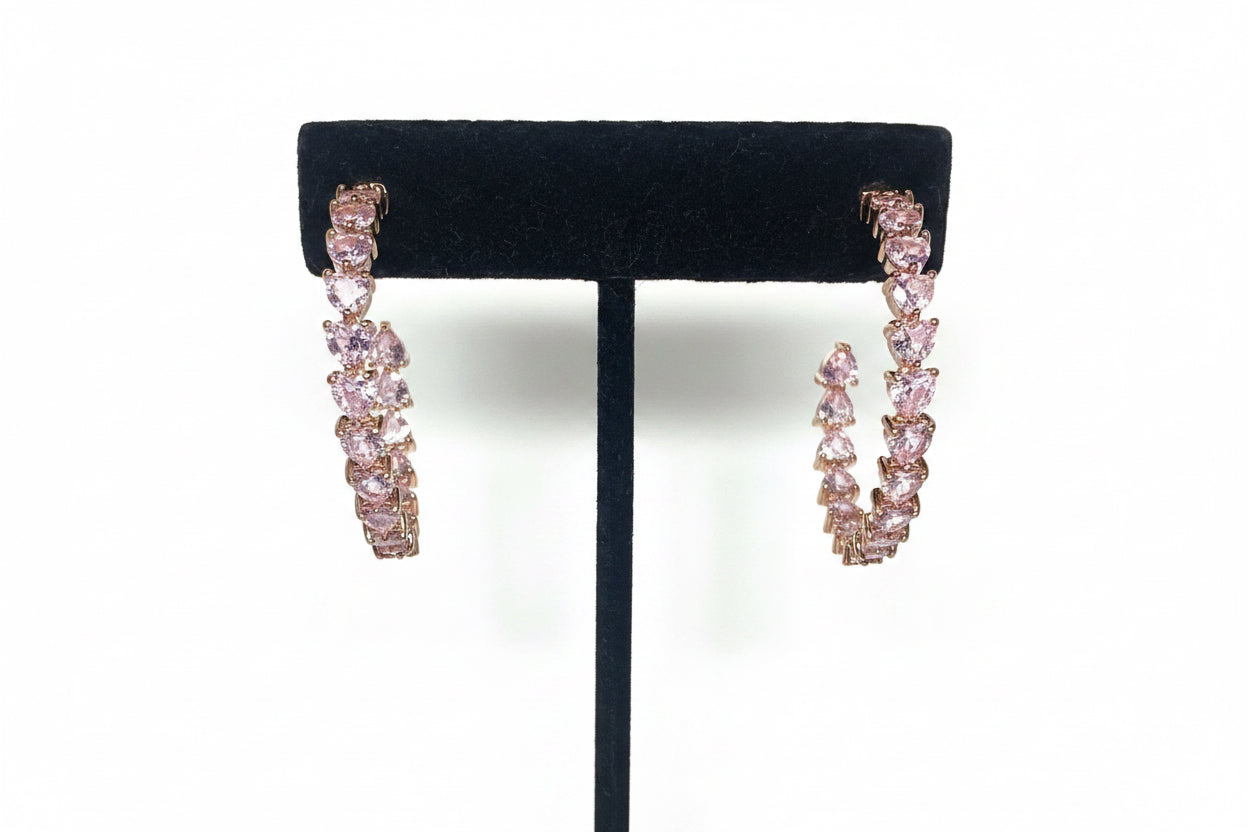 Blush Heart Earrings