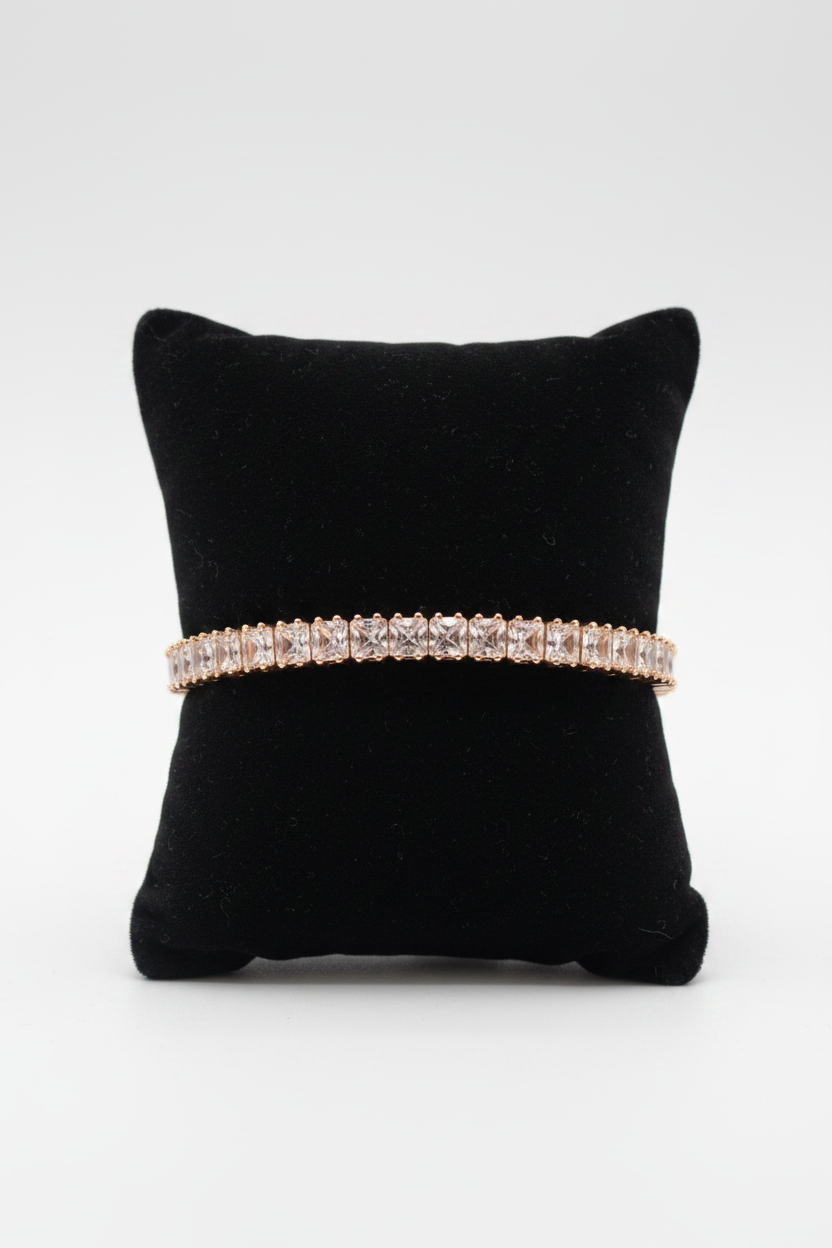 Honey Ice Tennis Bracelet