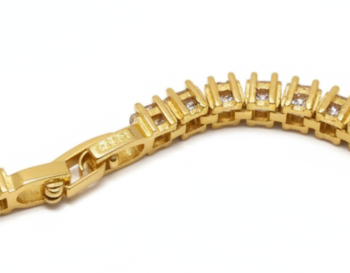 Honey Ice Tennis Bracelet